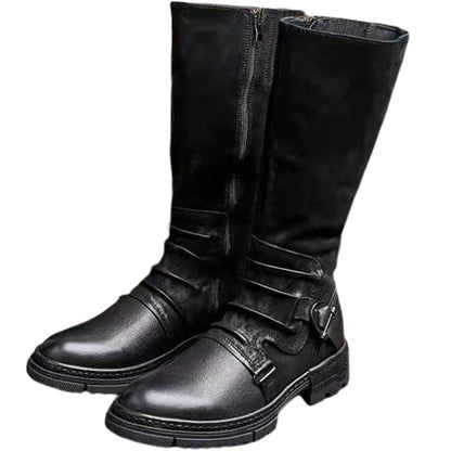 Men’s Medieval PU Leather Ankle Boots - Retro Victorian Renaissance Cosplay Shoes