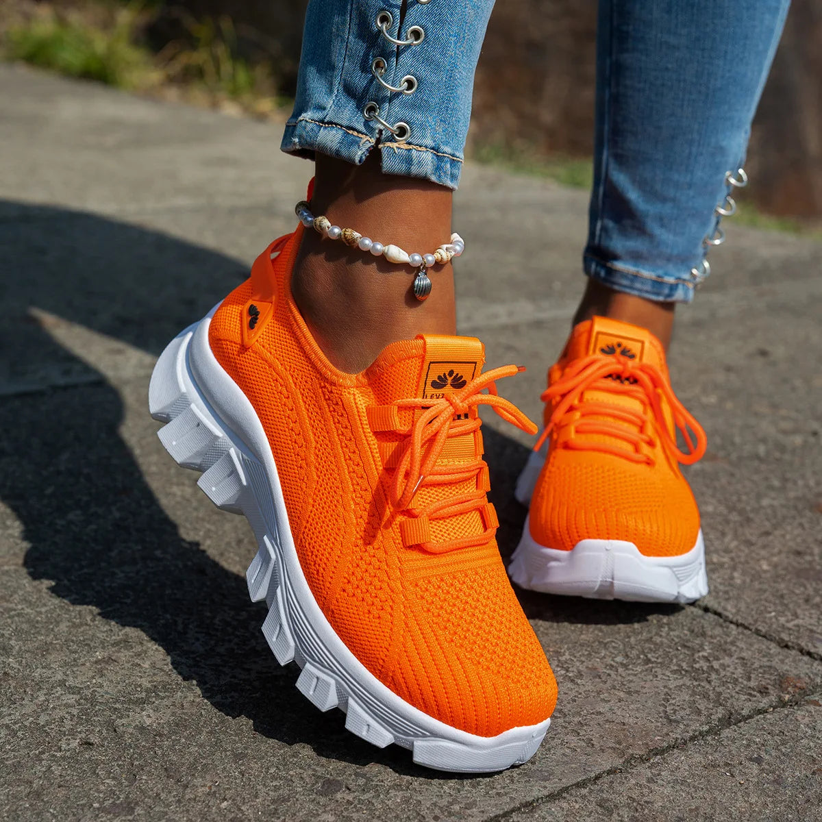 Women’s Mesh Breathable Sneakers – Lightweight Comfortable Summer 2025 Casual Shoes