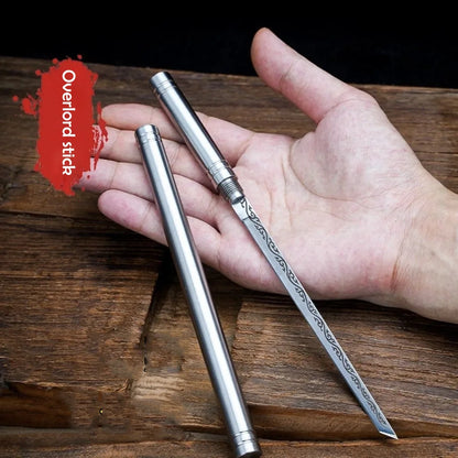 All-Steel Bully Stick Fruit & Tea Knife - Home & Outdoor Steak Knife, Camping Tool
