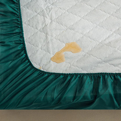 Waterproof Quilted Mattress Protector - Breathable Cover, Anti-Mite & Anti-Bacterial Fitted Bed Sheet ( No Pillowcase )