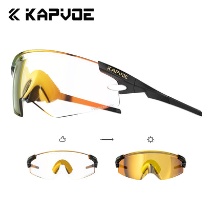 Kapvoe Cycling Sports Sunglasses – UV Protection Bike Glasses for Road & Mountain Riding (Men & Women, 2026 Model)