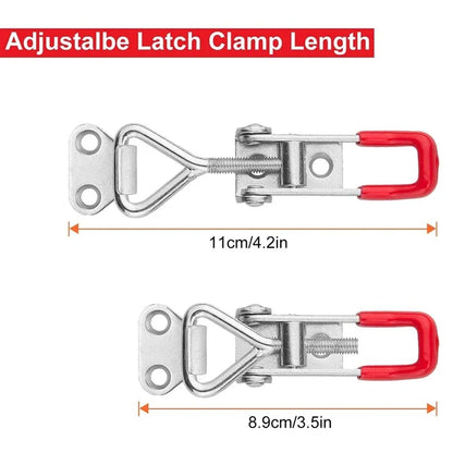 2/4/8/10Pcs Adjustable Toolbox Case - Metal Toggle Latch Clasp, Quick Release Clamp & Anti-Slip Push-Pull Toggle Clamp Tools