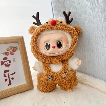 Cute Cartoon Rabbit Outfit for Labubu Plush –  Monkey Macaron Fashion Clothes & Accessories
