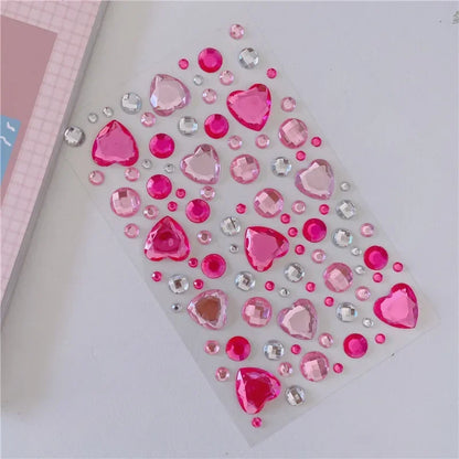Glitter Face Rhinestone Stickers - Kids Eye & Face Diamond Jewels for Festival Makeup, Parties & Creative Looks