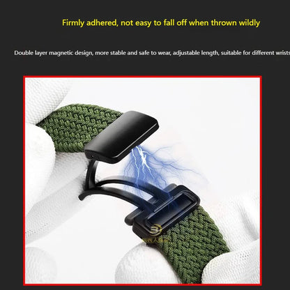 18mm Nylon Canvas Watch Strap for Casio DW-291H DW-290 W-218H W-219H - Knitted Replacement Wristband for Men