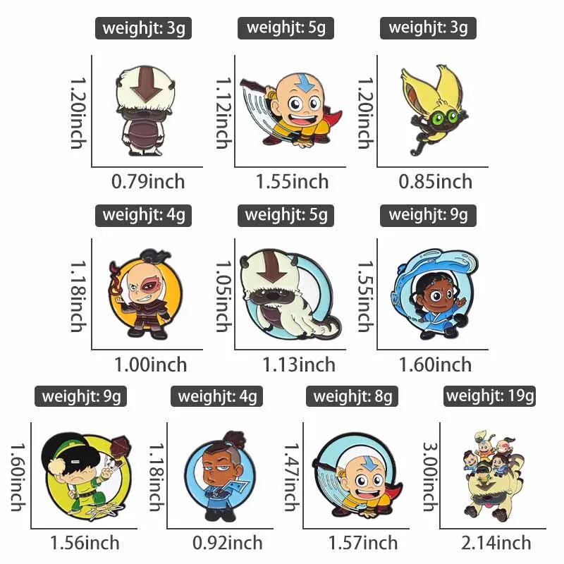 Cartoon Anime Character Enamel Pins – Cute Little Monk Brooches Lapel Badges, Funny Jewelry Gift for Friends