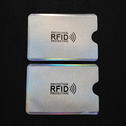 10PCS RFID Card Protector Sleeves - Anti Scan NFC Blocking Aluminum Foil Credit Card Holder