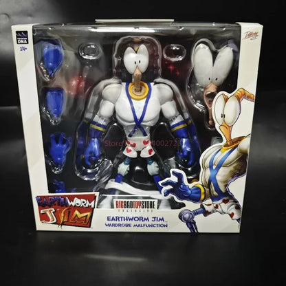 Genuine Earthworm Jim 2.0 PDNA 1/12 Scale Psy-Crow & Bob The Killer Action Figures – Collectible Worm Body Toys & Gifts