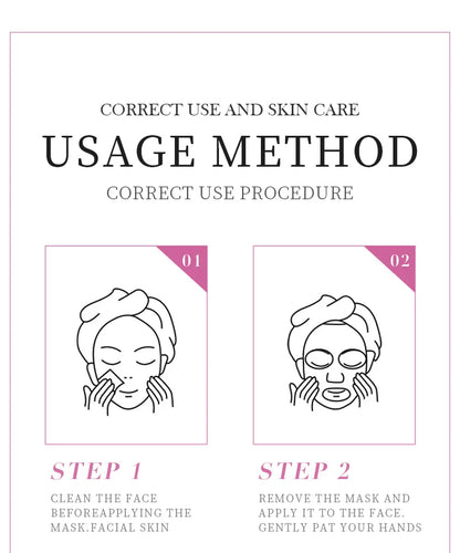 8PCS Natural Plant Facial Masks – Korean Skincare Hydrating, Moisturizing & Firming Face Care Set