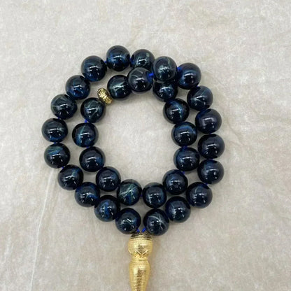 10mm 33pcs Glass Tassel Islamic Rosary Bracelet – Turkish Muslim Tasbih Prayer Beads Jewelry for Women Allah Mohammed Spiritual Gift