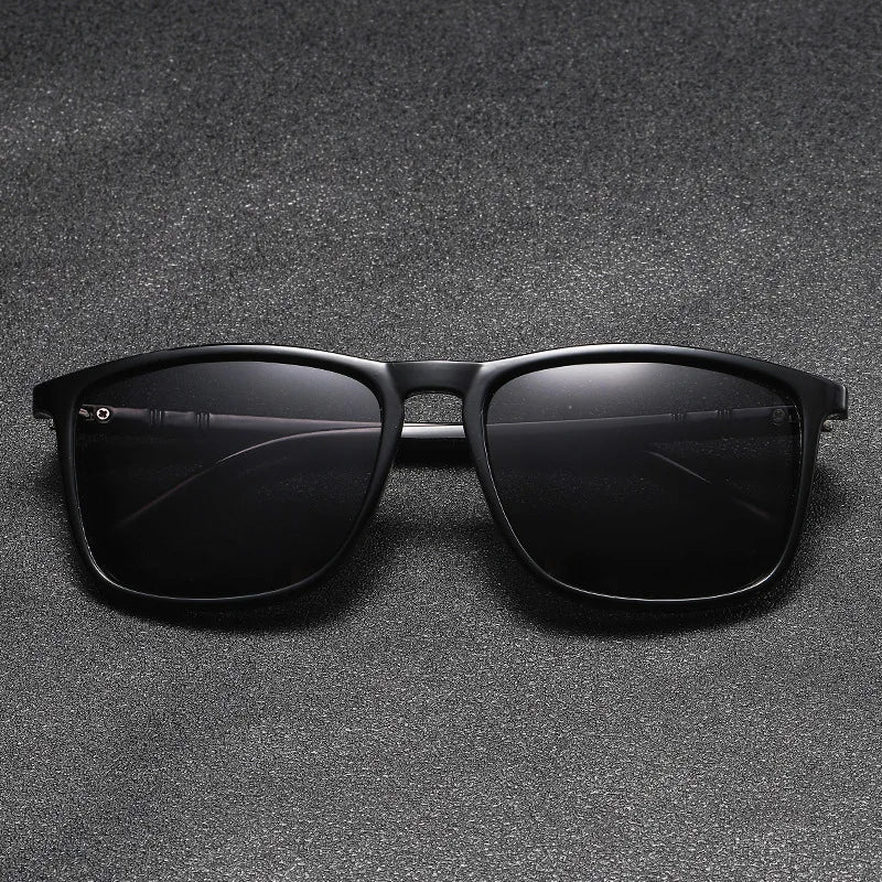 Outdoor Driving Sunglasses - Classic Polarized Square Large Frame Glasses for Men & Women, Fishing Sunglasses