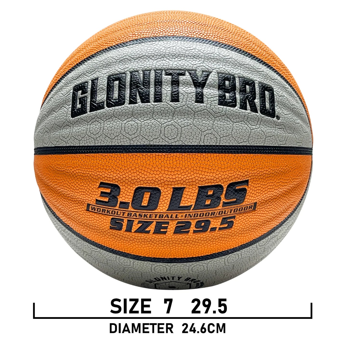 Heavy Weighted Basketball 28.5"/29.5" – Non-Slip Training Ball for Dribbling, Passing & Rebounding