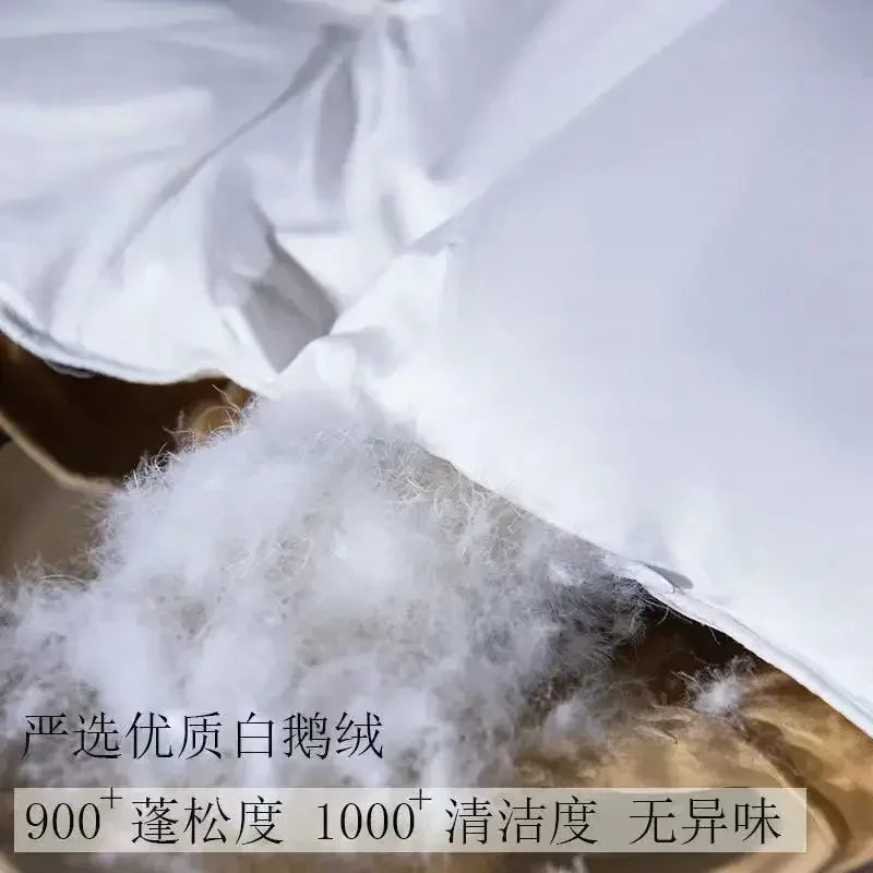 95% White Goose Down Duvet – Five-Star Hotel Quality, Warm Double or Single Goose Down Comforter