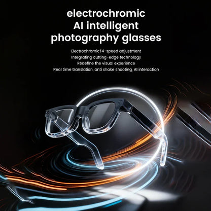 E02C AI Smart Glasses - 8MP HD Camera, 32GB Storage, AI Translation & Smart Recognition