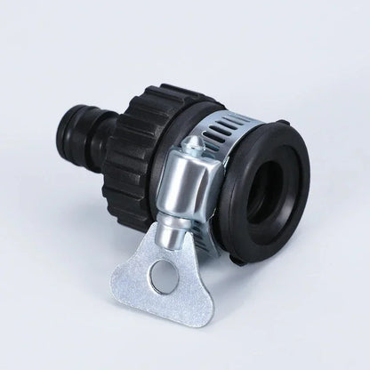 2PC Universal Water Faucet Adapter Set - Durable Plastic Hose Fittings with Quick Connect for Car Washing & Garden Irrigation