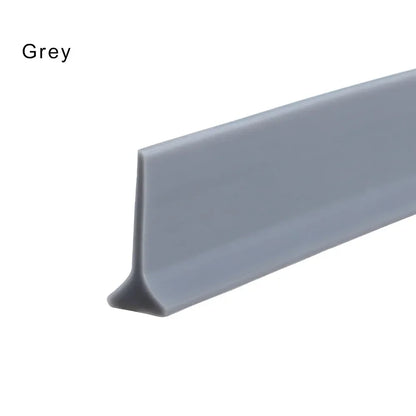 Flexible Silicone Water Stopper Strip - Self-Adhesive Shower Door Water Barrier for Bathroom Wet and Dry Separation