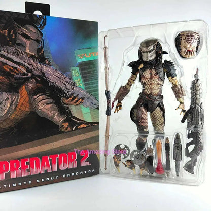 NECA Shaman Ahab Ultimate Scout Warrior Action Figure – Lost Battle Feral Jungle Hunter Predator Collector Toy