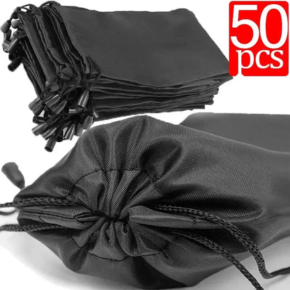 Portable Waterproof Microfiber Sunglasses Storage Bag, Soft Cloth Eyewear Carry Pouch, Dustproof Glasses Case (1-50pcs)
