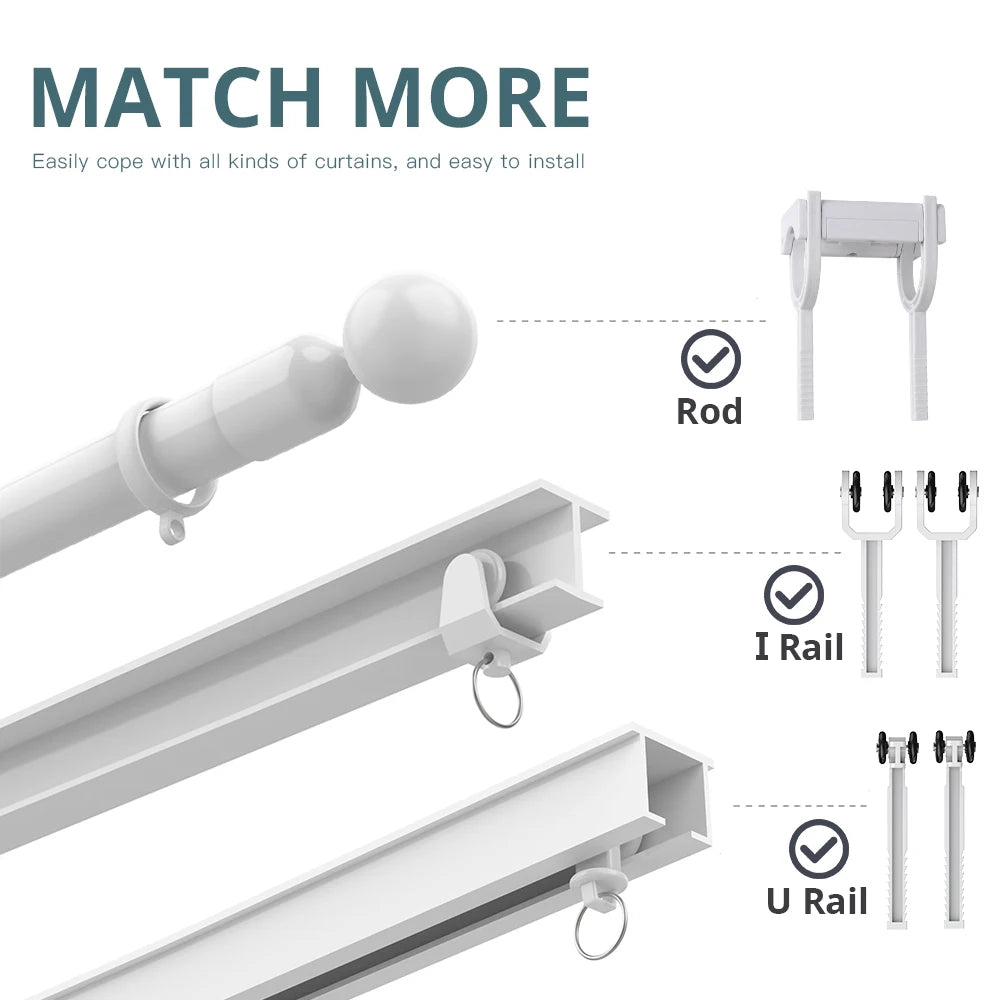 Zigbee Smart Curtain Driver Robot – For Roman I & U Type Tracks, Alexa & Google Home Control, Zemismart Motor Drivers
