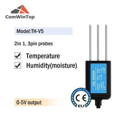 Soil Moisture, Temperature, Humidity, EC, pH & NPK Sensor - 4-20mA, 0-5V, RS485 Modbus for Accurate Soil Measurement
