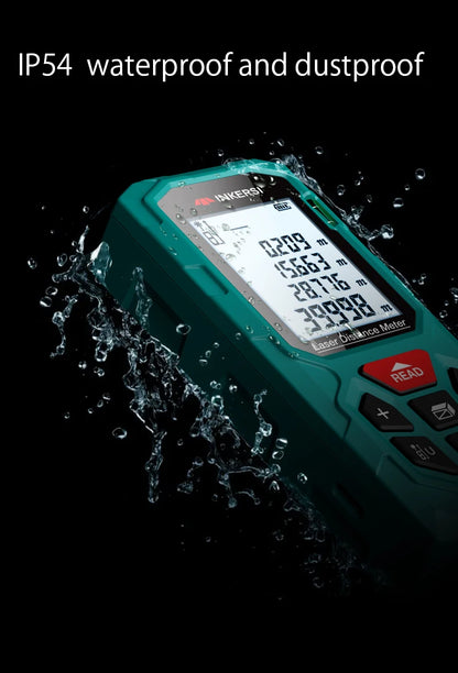 INKERSI Laser Rangefinder Digital Tape Measure 40M/70M/120M High Precision Distance Meter
