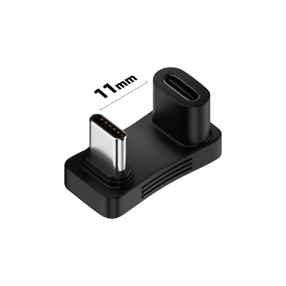 180° USB-C Angle Adapter – 20Gbps Data Transfer, 140W PD Fast Charging Type-C Male to Female Converter for Steam Deck Accessories