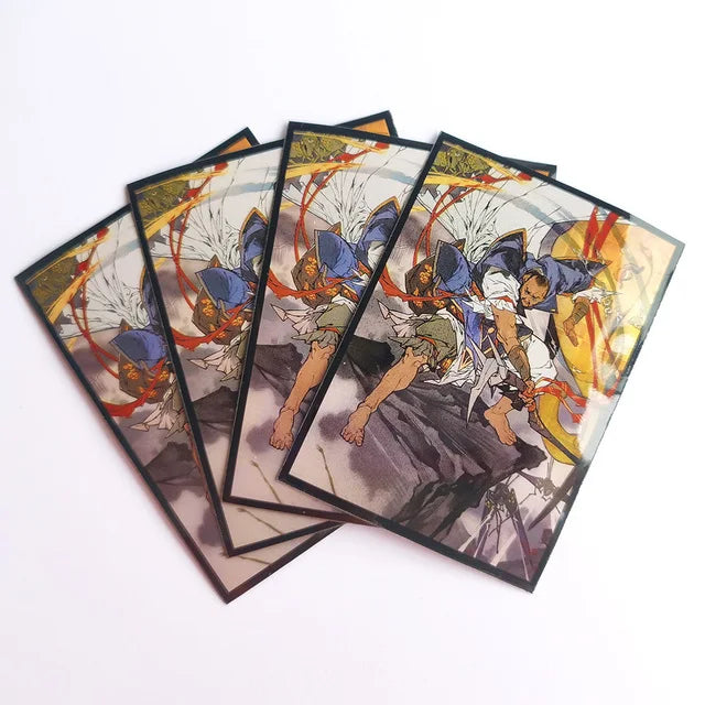 120PCS Black Lotus Card Sleeves – 66x91mm Double Sleeved for Anime, TCG, Magic, MTG, YGO & CFV Trading Cards