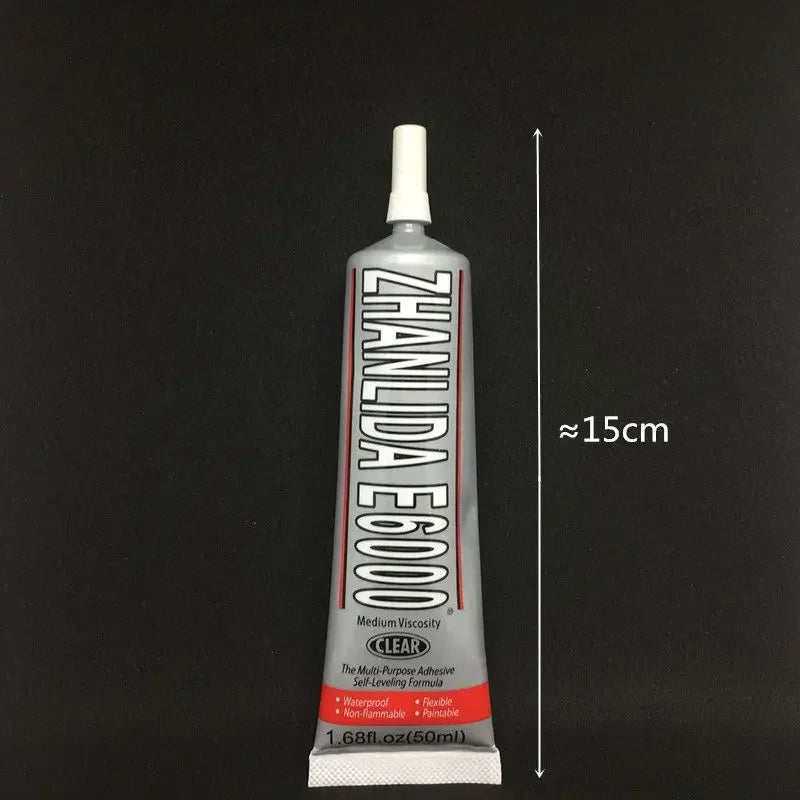 E6000 Strong DIY Glue – Epoxy Adhesive for Crystal Rhinestones, Jewelry & Crafts with Precision Needle Applicator