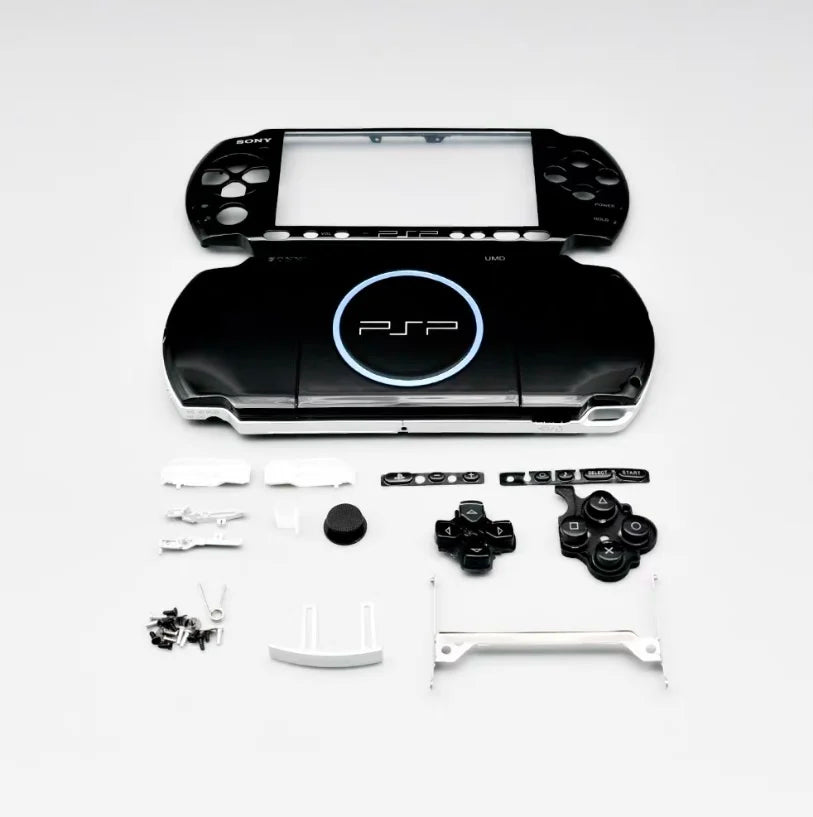 Replacement Faceplate Shell Case for PSP 3000 – Full Housing Cover with Buttons Kit for PSP3000 3006 3008