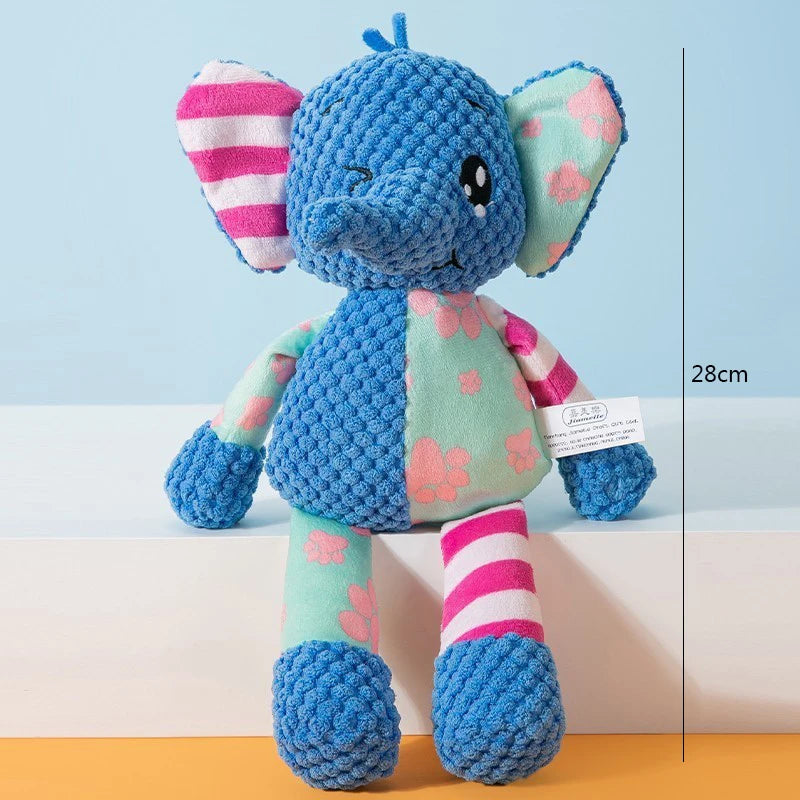 Pet Plush Puzzle Toy – Interactive Squeaky Chew Toy for Cats & Dogs, Bite-Resistant Teeth Cleaning Animal Toy, Pet Supplies