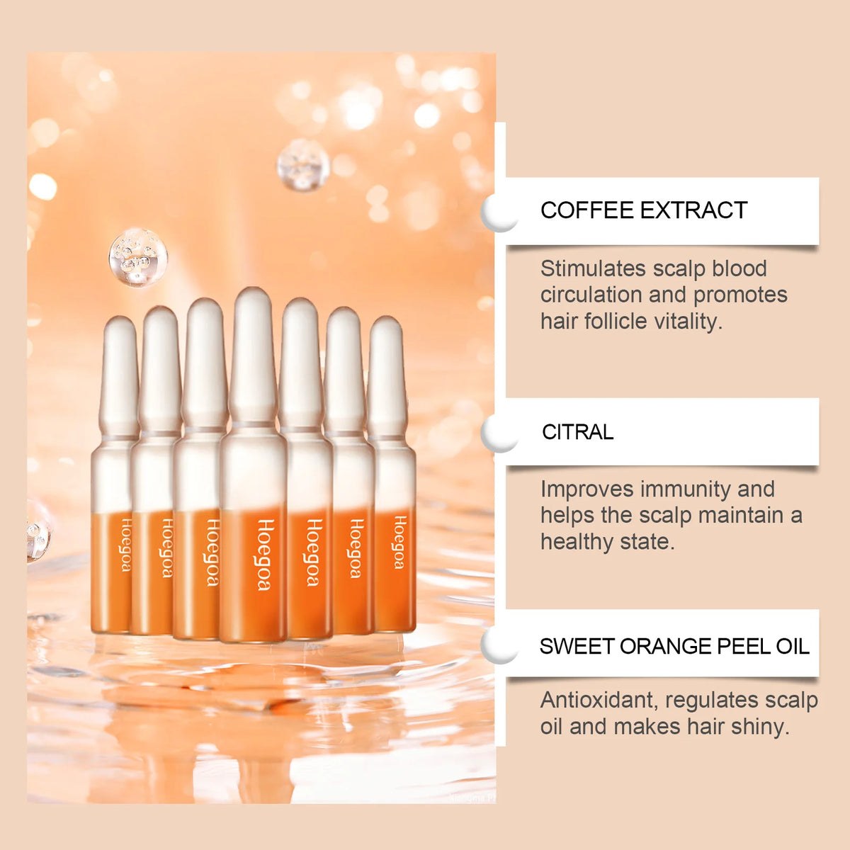 Hair Growth Serum Ampoules - Nourishing Scalp Treatment for Hair and Follicle Care