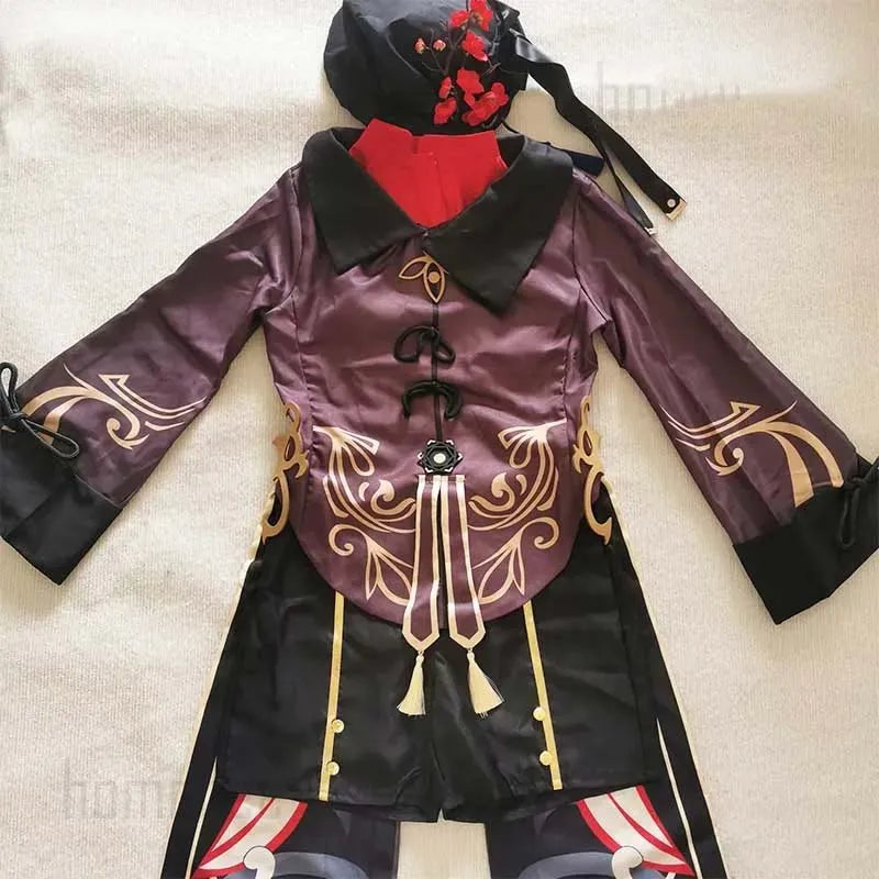 Hu Tao Cosplay Costume for Women — Anime Halloween Outfit, Adult Hu Tao Dress & Accessories