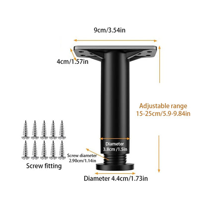 Telescopic Adjustable Bed Beam Support – Reinforced Plastic Sofa Leg, Load-Bearing Furniture Leg Bracket
