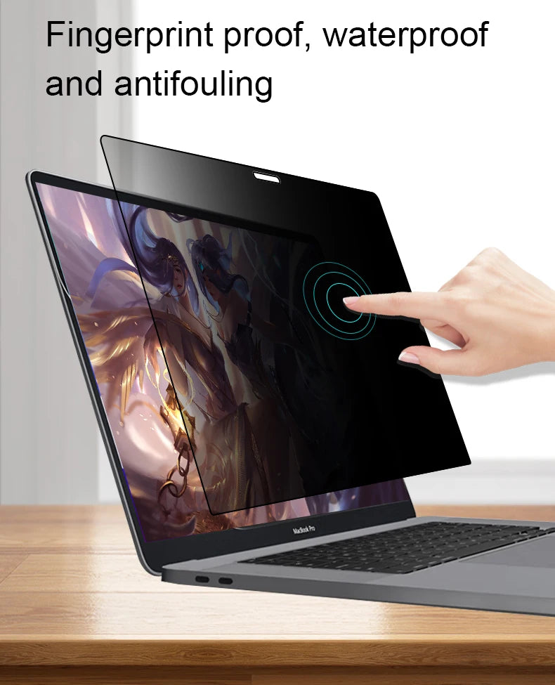 Laptop Privacy Screen Protector for MacBook — Anti-Spy, Anti-Glare Filter for Air 13/13.6/15" & Pro 14/16" (M1 & M2)