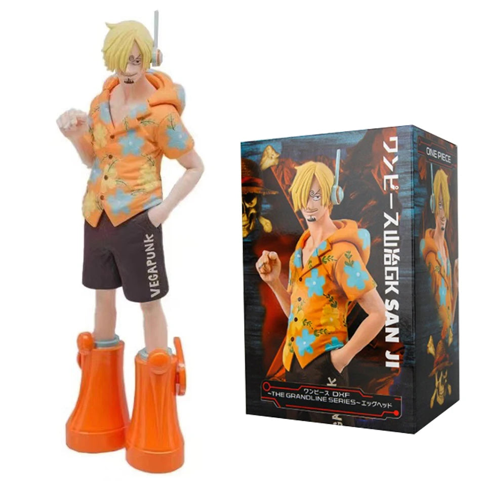 17cm One Piece Luffy PVC Action Figure — Monkey D. Luffy Egg Head Island Anime Collectible Toy, Gift for Kids