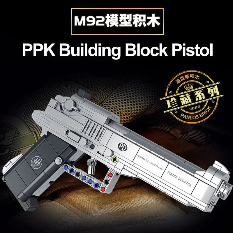 G18 Desert Eagle M1911 Pistol Gun Model – Military Series Building Blocks Toys for Kids and Boys