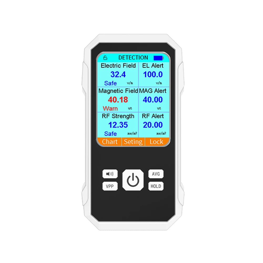 3-in-1 EMF Radiation Detector - Electric, Magnetic & RF Field Meter for Electromagnetic Radiation Testing