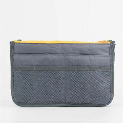 Multifunctional Bi-Fold Storage Bag - Large Capacity Double Zipper Makeup & Toiletry Organizer