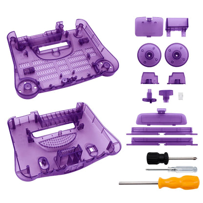 Bitfunx Translucent Replacement Plastic Shell Case for N64 Nintendo 64