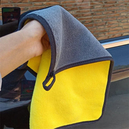 Microfiber Cleaning Towels – Thickened Soft Dual-Layer Car Wash & Drying Cloths (1/2/6/10pcs) Car Detailing Cleaning Rags