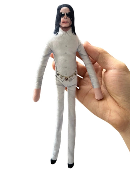 Michael Jackson Plush Figure - 2026 Cosplay Prop Doll with Movable Joints for Room Decor & Gifts