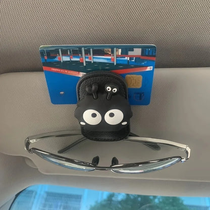Magnetic Car Glasses Clip - Multifunctional Sun Visor Sunglasses Holder & Storage Rack