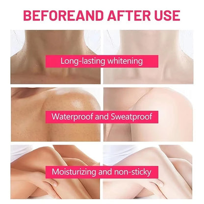 Body Whitening Cream – Brightening Dark Spots, Underarm & Knee Skin Lightening, Melanin Reduction, Intimate Area Care & Skin Tone Correcting Bleach Cream