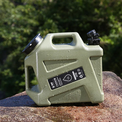 12L Portable Camping Water Container – Large Capacity Outdoor Water Bucket with Detachable Faucet for Picnic & Travel