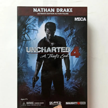 NECA Uncharted 4 Nathan Drake Action Figure – Collectible Toy Model, Creative Gift for Kids