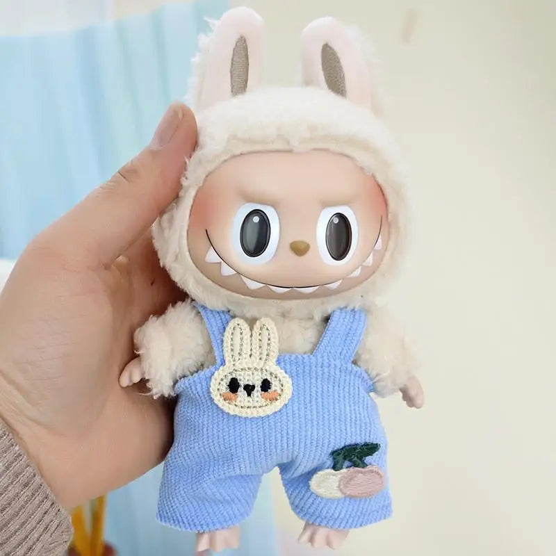 17cm Labubu Doll Clothes — Replacement Single Pants & Skirt Accessories for Macaron Labubu Dolls