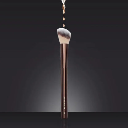 HG Pro Retractable Foundation Makeup Brush – Powder, Contour, Blusher & Highlight with Metal Handle
