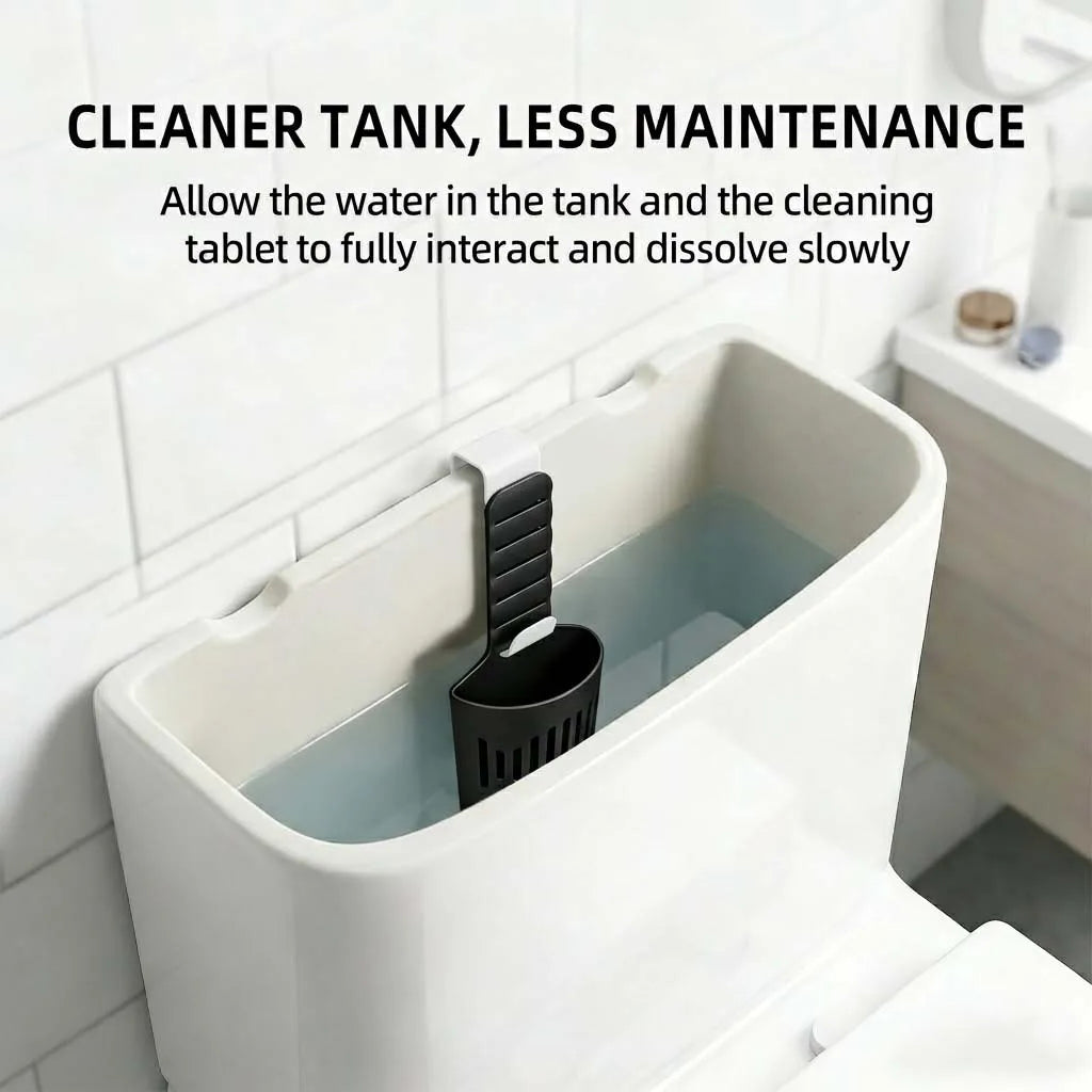 Silicone Toilet Tank Tablet Holder - Hanging Cleaner & Deodorizer Organizer