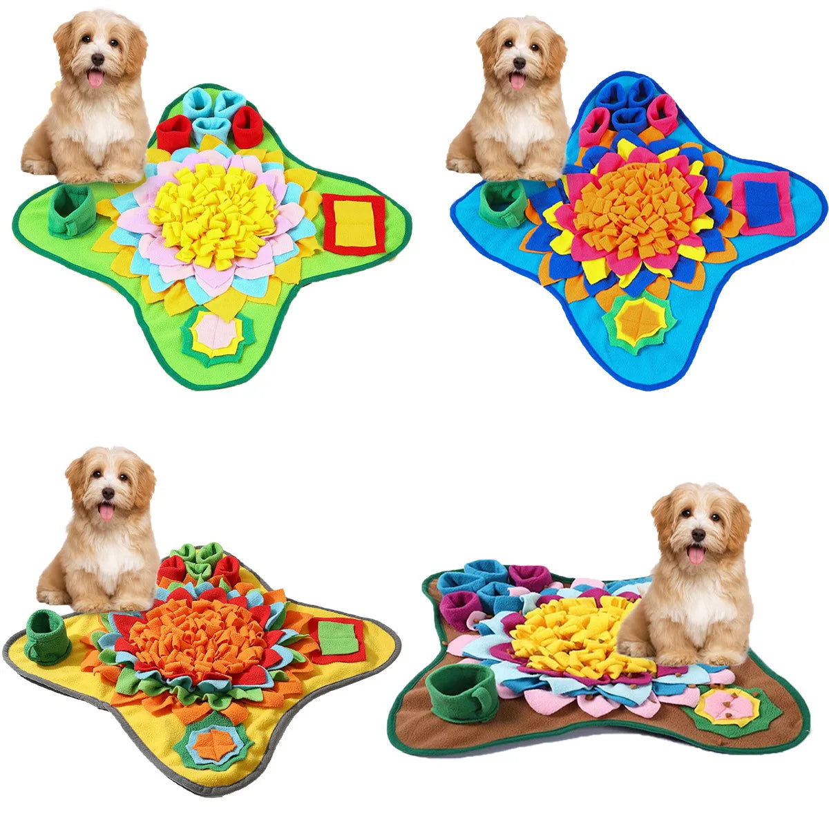 Dog Snuffle Mat – Interactive Feeding Puzzle for Natural Foraging, Mental Stimulation, and Boredom Relief