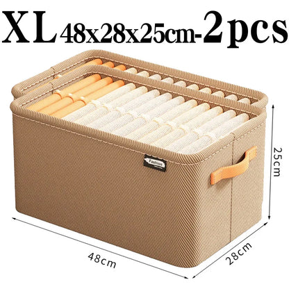 Thick Clothes Storage Organizer Box - Wardrobe Drawer Cabinet Organizer for Pants, Sweaters & Jeans